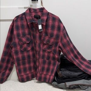 NWT Richie Le Vintage Flannel Red Size M